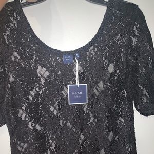 Black lace top